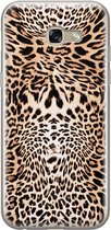 Samsung Galaxy A5 2017 hoesje siliconen - Animal print - Soft Case Telefoonhoesje - Luipaardprint - Bruin