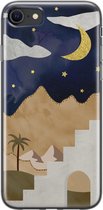 iPhone 8/7 hoesje siliconen - Woestijn - Soft Case Telefoonhoesje - Natuur - Transparant, Multi