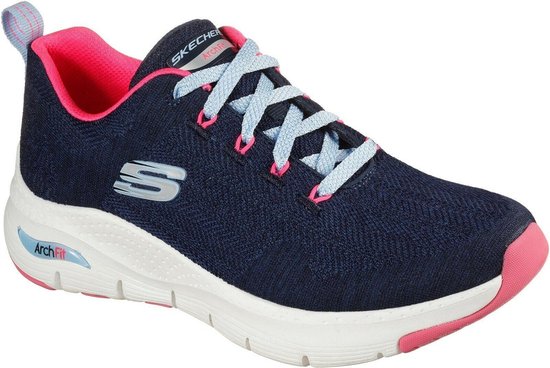 Skechers Vrouwen/dames Arch Fit Comfortabele Wave Trainers (Marine) |  bol.com