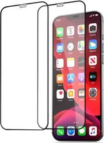 iPhone 12 / 12 Pro Screenprotector - 2 Pack full cover Shatter-Proof tempered glass Zwart