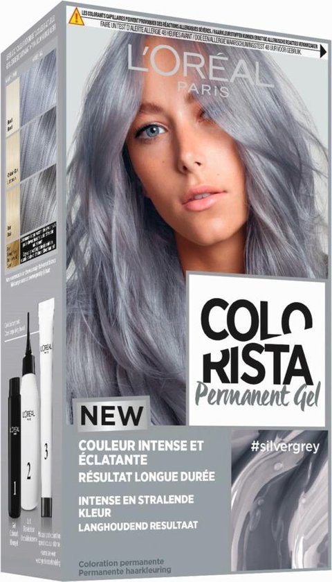 Eindeloos dam klem 6x L'Oréal Permanente Haarkleuring Colorista Zilver Grijs | bol.com