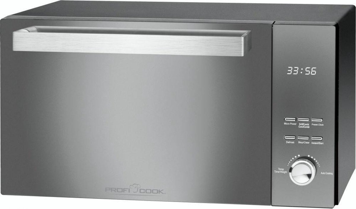 ProfiCook 501204 - Solo-magnetron met grill - Zwart