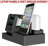 3-in-1 oplaadstation (zwart) Dock-houder Houder Station Voor AirPods Apple Watch Serie 4/3/2/1 / iPhone X / 8 / Plus / 7/7/6 / Plus