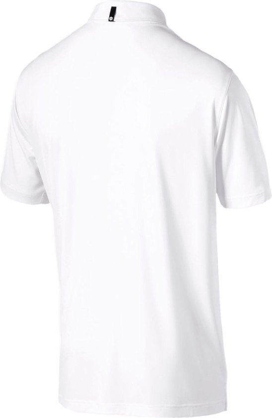 Puma Golfpolo Refraction Heren Polyester Wit blauw Maat S bol