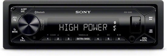Sony DSX-GS80 - Autoradio - 4x100Watt - Bluetooth- USB - AUX - ingebouwde  versterker | bol.com