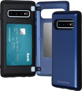 iMoshion Backcover met pashouder Samsung Galaxy S10 hoesje - Donkerblauw