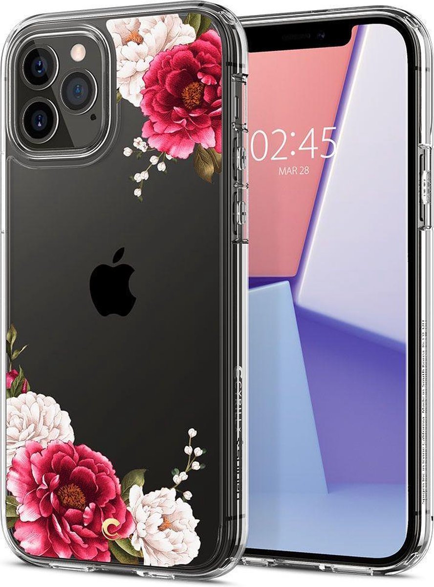 Spigen Cyrill Cecile Apple iPhone 12 Pro Max Hoesje Red Floral