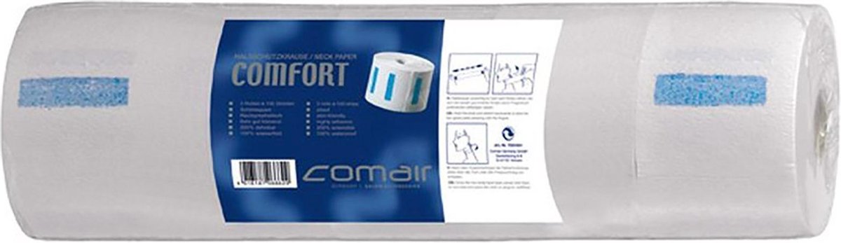 Comair Nekbescherming Franje Comfort 5 rollen met 100 stroken Nekbescherming met franje 100% waterdicht 5 rollen van 100 stroken