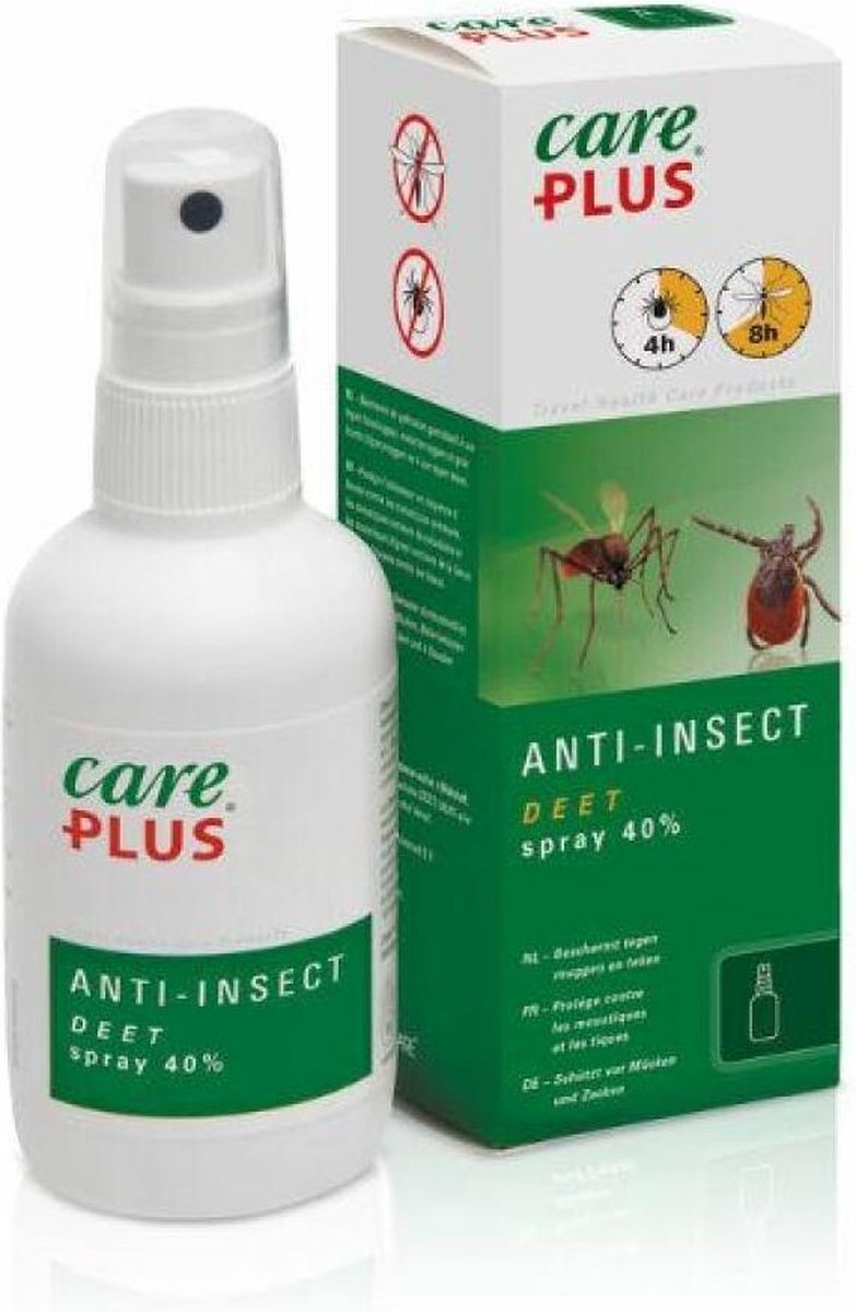 Care plus Anti-Insect Deet 40% spray, 100ml- beschermt tegen muggen en teken