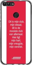 Huawei P Smart (2018) Hoesje Transparant TPU Case - AFC Ajax Dit Is Mijn Club #ffffff