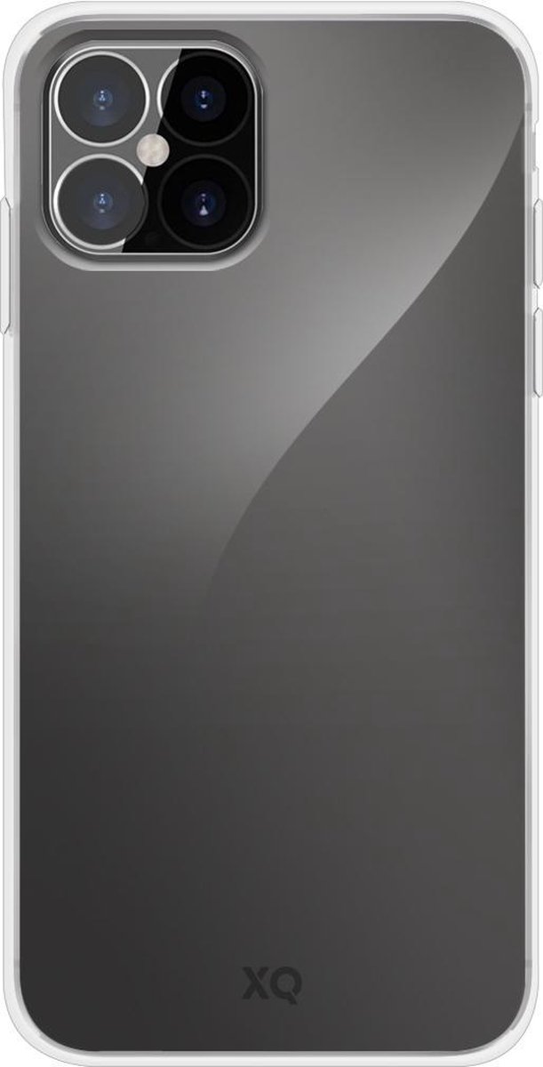 Xqisit Flex case Anti Bac kunststof hoesje voor iPhone 12 en iPhone 12 Pro - transparant