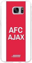 Samsung Galaxy S7 Edge Hoesje Transparant TPU Case - AFC Ajax - met opdruk #ffffff