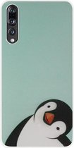 ADEL Siliconen Back Cover Softcase Hoesje Geschikt voor Huawei P20 Pro - Pinguin