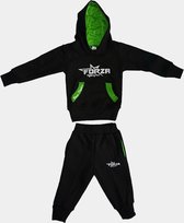 Forza sportswear jogging pak - 0 / 4 jaar - hoodie - zwart / groen