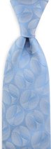We Love Ties - Stropdas Ciro Circle - geweven zuiver zijde - lichtblauw