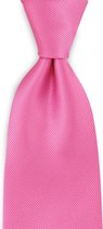 We Love Ties - Stropdas zijde repp roze - geweven zuiver zijde