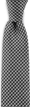 We Love Ties - Stropdas Chez Pierre - geweven polyester Microfill - zwart / wit