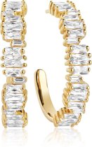 Sif Jakobs ANTELLA CREOLO GRANDE EARRINGS SJ-E1077-CZ-YG