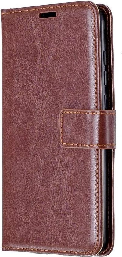 Coque Samsung Galaxy A20S Cover + 2 pièces Glas Screenprotector Marron