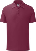 Fruit Of The Loom Heren Tailored Poly / Cotton Piqu poloshirt (Bourgondië)