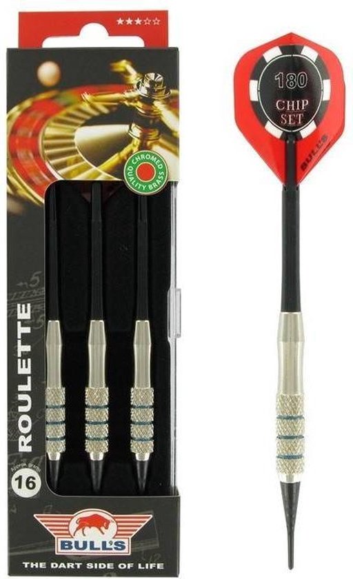 Bull's Roulette Brass A Soft Tip - Dartpijlen - 18 Gram van Bull's — afbeelding 5