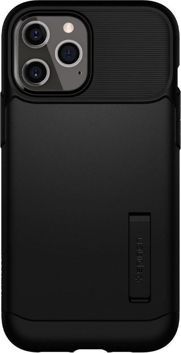 Spigen Slim Armor Apple iPhone 12 Pro Max Hoesje Zwart