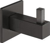 Kapstokhaak zwart, 42 x 14 x 35 mm