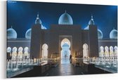 Schilderij - Grote moskee Sheikh Zayed, Abu Dhabi — 90x60 cm