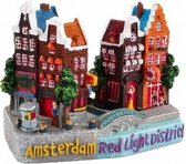Decoratief Beeld - Stadstafereel Light District Adam Souvenir - Keramiek - Matix - Multicolor