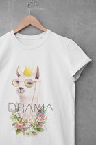 Drama Queen Lama Shirt | llama K-Pop K-Drama Korea Dier Grappig Schattig Hippie | Maat S