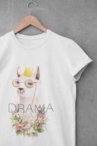 Drama Queen Lama Shirt | llama K-Pop K-Drama Korea Dier Grappig Schattig Hippie | Maat L