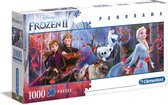 Clementoni Frozen II Panorama puzzel 1000 Stukjes