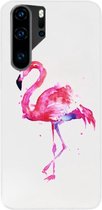 ADEL Siliconen Back Cover Softcase Hoesje Geschikt voor Huawei P30 Pro - Flamingo