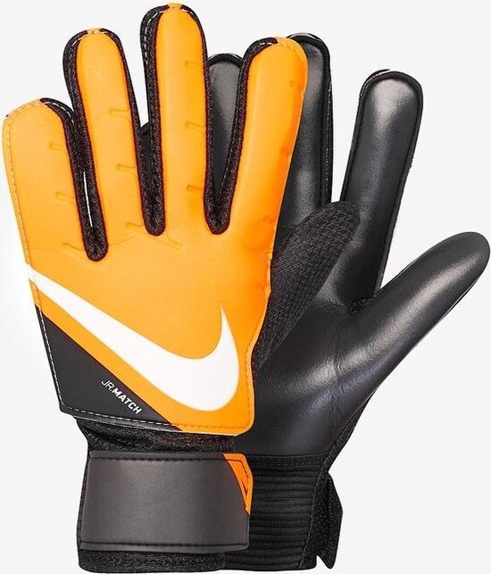 deze Binnen Generator Nike Match keeperhandschoenen jongens oranje/zwart | bol.com