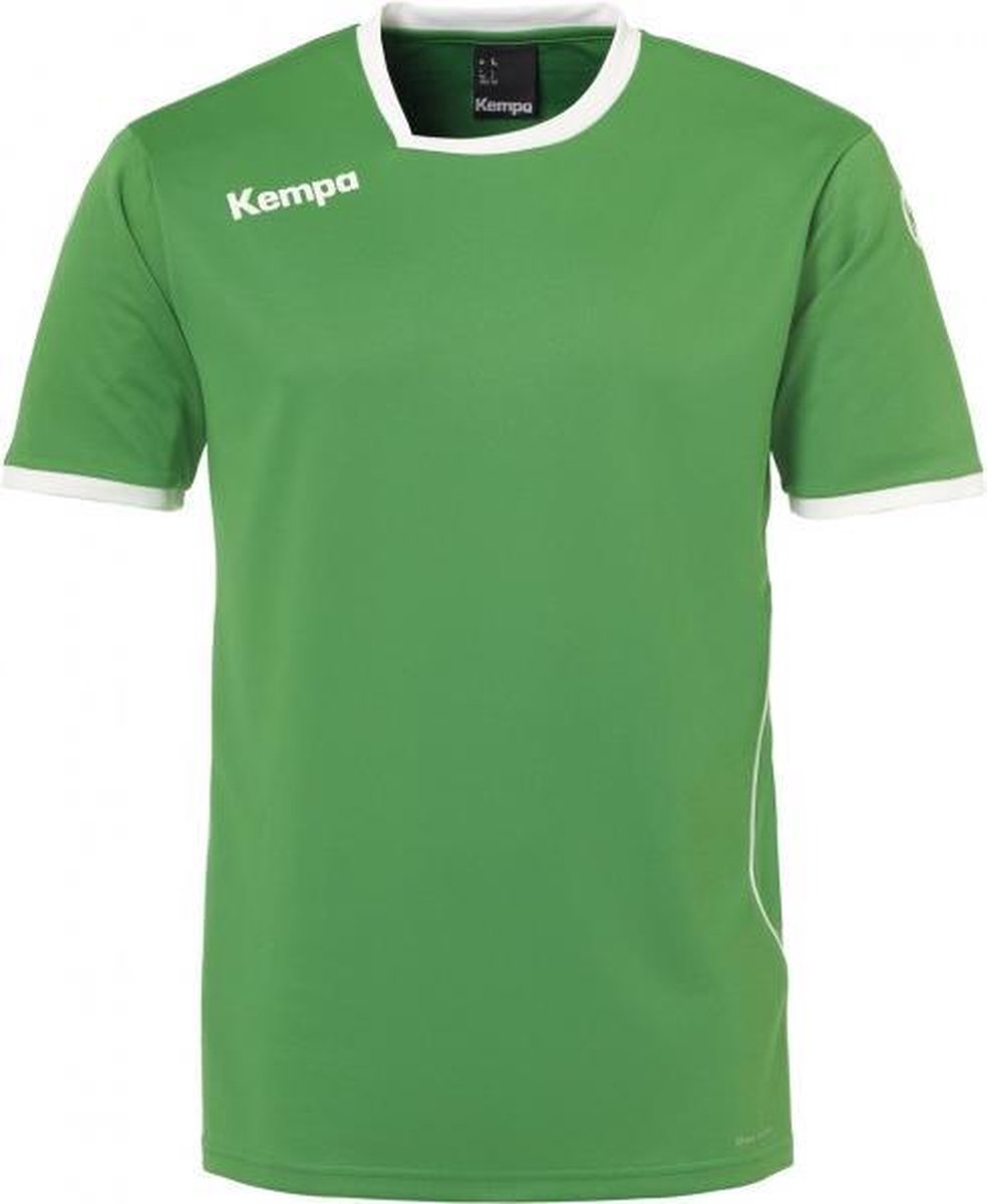 Kempa Curve Shirt Groen-Wit Maat 128