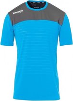 Kempa Emotion 2.0 Shirt Korte Mouw Kind Kempa Blauw-Antraciet Maat 152