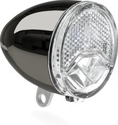 koplamp Retro 606 Steady LED 15 lux dynamo zwart
