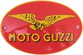 Emaille bord Ovaal 12cm Moto Guzzi