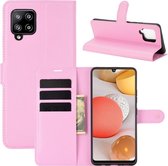 Book Case - Samsung Galaxy A42 Hoesje - Pink