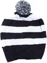 Heartless Pompom Beanie muts RAYNE Zwart/Wit