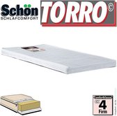 TORRO | Extra stevige topmatras | Echt harde topper | 8cm dik stevig ligcomfort 90x210cm topper