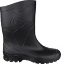 Zwarte Dunlop kuitlaars met profiel en Dunlop logo.