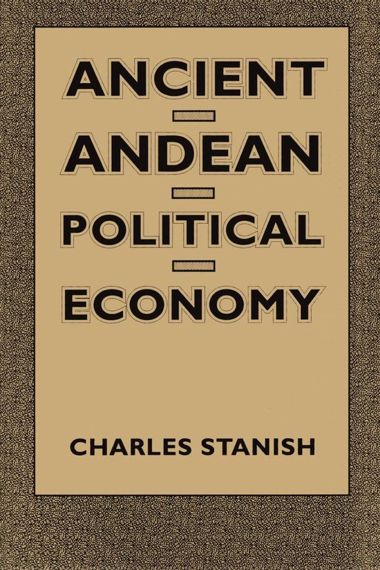 Ancient Andean Political Economy - cover