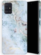 Selencia Maya Fashion Backcover Samsung Galaxy A51 hoesje - Marble Blue