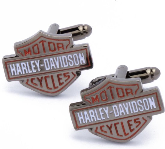 Boutons de manchette - Merk de moto Harley Davidson Rouge Wit | bol.com