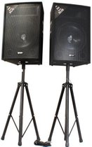 Passieve speakers - Vonyx SL15- Set van 2 speakers met 15'' woofer 1600W max. (set) - Incl. statieven