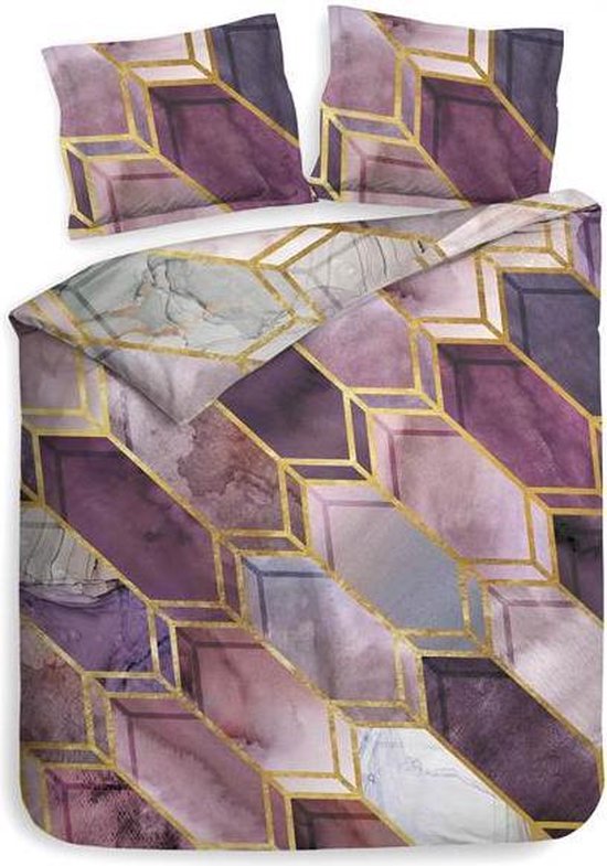 Heckett & Lane Demi - Dekbedovertrek - Lits-jumeaux - 260x200/220 cm - Quartz Purple