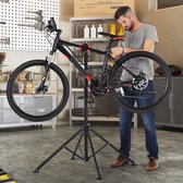 Decopatent® Support de montage Vélo - Rotatif à 360° - Réglable - Plateau à outils - Support de guidon - Support de réparation de montage