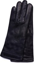 Cashmere gevoerde leren handschoenen dames model Wolverhampton Color: Teak, Size: 8