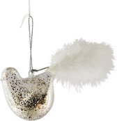 Peha Kerstboomhanger Vogel 6 X 15 Cm Transparant/goud